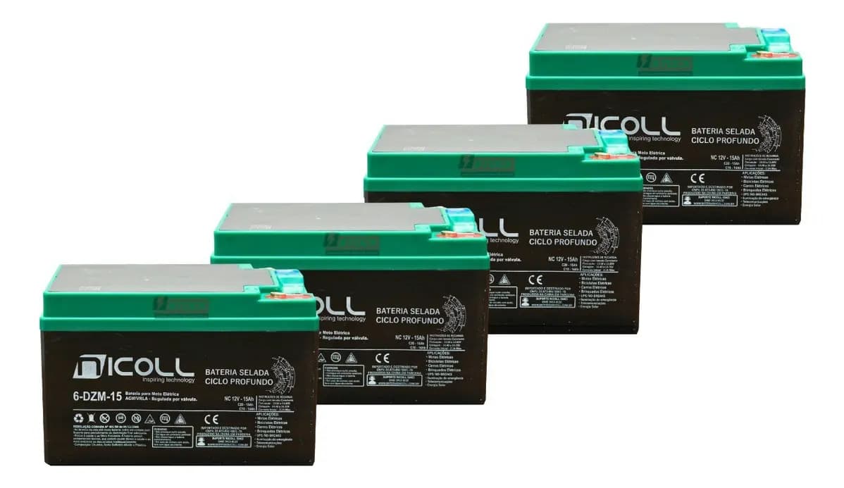 Nicoll 6-DZM-15 Kit 48V 15Ah Ciclo Profundo